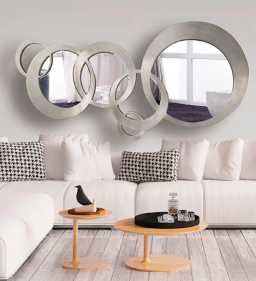 Espejo Moderno Bruselas diseño italiano de esferas, Espejos de diseño Italiano para decorar tu comedor.