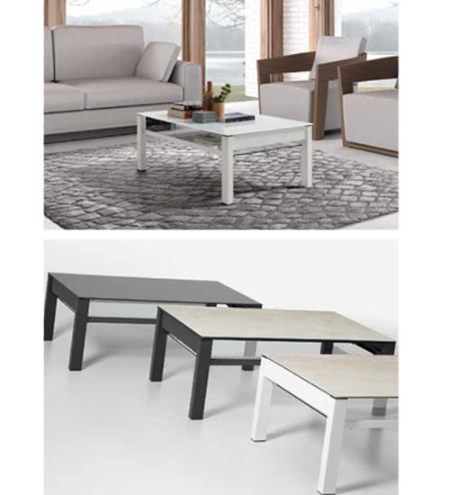 MESA CENTRO CROMO ALARIS, mesa moderna para ambientes con estilo